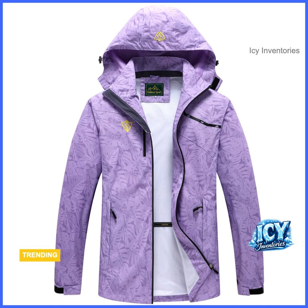 Waterproof Windproof Rain Jacket Lightweight Pack… - image 1